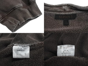 Kanye West カニエウエスト YEEZY SEASON 3 CREWNECK WITH RIB ONYX EARTH KW3M208-111 美品 中古 4c070120 