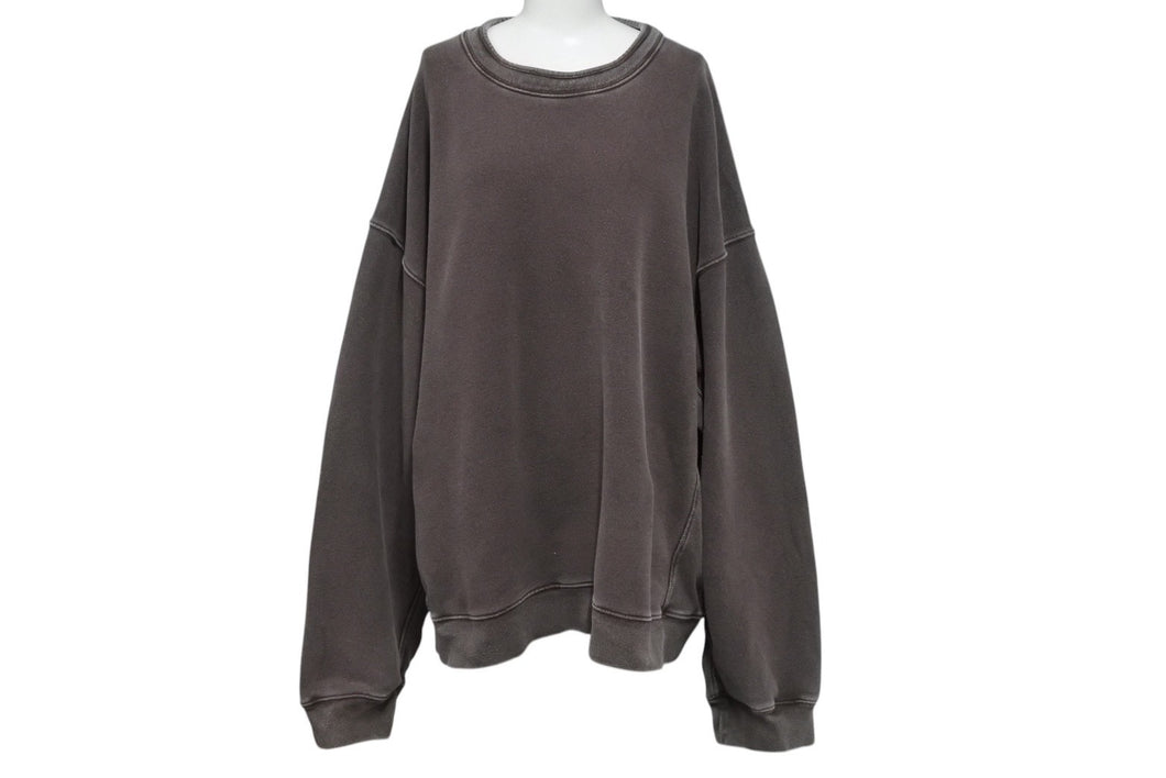 Kanye West カニエウエスト YEEZY SEASON 3 CREWNECK WITH RIB ONYX EARTH KW3M208-111 美品 中古 4c070120 