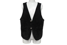 Load image into Gallery viewer, CHROME HEARTS クロムハーツ CLASSIC 2B SUD ベスト サイズM スエード クロスボールボタン シルバー925 カーフレザー 美品 中古 4c070155