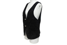Load image into Gallery viewer, CHROME HEARTS クロムハーツ CLASSIC 2B SUD ベスト サイズM スエード クロスボールボタン シルバー925 カーフレザー 美品 中古 4c070155