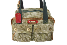 Load image into Gallery viewer, LOUIS VUITTON ルイヴィトン 08AW モノグラモフラージュ デニム ジャスミン ハンドバッグ M95772 カーキ 村上隆 廃盤 美品 中古 4c070269