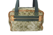 Load image into Gallery viewer, LOUIS VUITTON ルイヴィトン 08AW モノグラモフラージュ デニム ジャスミン ハンドバッグ M95772 カーキ 村上隆 廃盤 美品 中古 4c070269