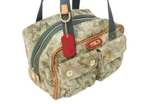 Load image into Gallery viewer, LOUIS VUITTON ルイヴィトン 08AW モノグラモフラージュ デニム ジャスミン ハンドバッグ M95772 カーキ 村上隆 廃盤 美品 中古 4c070269