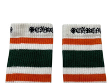 Load image into Gallery viewer, CHROME HEARTS クロムハーツ 靴下 ソックス ロゴ刺繍 オレンジ グリーン ホワイト コットン 良品 中古 4c071027