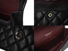 Load image into Gallery viewer, 極美品 CHANEL シャネル チェーンショルダーバッグ マトラッセ23 Wフラップラップ ラムスキン ブラックシルバー 13番台 中古 4c071204