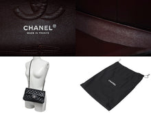 Load image into Gallery viewer, 極美品 CHANEL シャネル チェーンショルダーバッグ マトラッセ23 Wフラップラップ ラムスキン ブラックシルバー 13番台 中古 4c071204