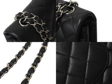 Load image into Gallery viewer, 極美品 CHANEL シャネル チェーンショルダーバッグ マトラッセ23 Wフラップラップ ラムスキン ブラックシルバー 13番台 中古 4c071204