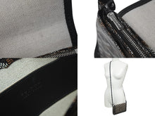 Load image into Gallery viewer, 極美品 GOYARD ゴヤール プリュメ ショルダーバッグ レザー PVC ブラックシルバー金具中古 4c074372