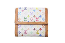 Load image into Gallery viewer, LOUIS VUITTON ルイ ヴィトン 財布 ポルトモネビエカルトクレディ M92983 モノグラム マルチカラー ホワイト 村上隆 ゴールド金具 良品 中古 4c076220