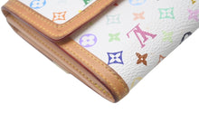 Load image into Gallery viewer, LOUIS VUITTON ルイ ヴィトン 財布 ポルトモネビエカルトクレディ M92983 モノグラム マルチカラー ホワイト 村上隆 ゴールド金具 良品 中古 4c076220