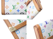 Load image into Gallery viewer, LOUIS VUITTON ルイ ヴィトン 財布 ポルトモネビエカルトクレディ M92983 モノグラム マルチカラー ホワイト 村上隆 ゴールド金具 良品 中古 4c076220