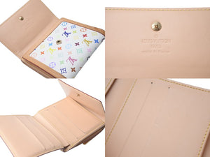 LOUIS VUITTON ルイ ヴィトン 財布 ポルトモネビエカルトクレディ M92983 モノグラム マルチカラー ホワイト 村上隆 ゴールド金具 良品 中古 4c076220