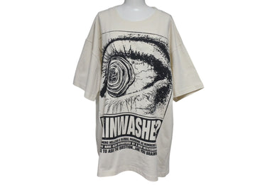 新品未使用 HELLSTAR ヘルスター 23FW アイボール 半袖Ｔシャツ ホワイト プリント BRAINWASHED？ トップス サイズL 中古 4c075175