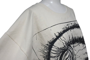 新品未使用 HELLSTAR ヘルスター 23FW アイボール 半袖Ｔシャツ ホワイト プリント BRAINWASHED？ トップス サイズL 中古 4c075175