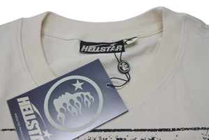 新品未使用 HELLSTAR ヘルスター 23FW アイボール 半袖Ｔシャツ ホワイト プリント BRAINWASHED？ トップス サイズL 中古 4c075175