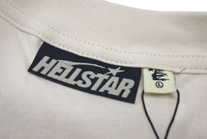 新品未使用 HELLSTAR ヘルスター 23FW アイボール 半袖Ｔシャツ ホワイト プリント BRAINWASHED？ トップス サイズL 中古 4c075175