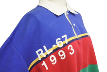 Load image into Gallery viewer, POLO RALPH LAUREN ポロ ラルフローレン ポロシャツ 90s サイズL マルチカラー レッド グリーン ブルー 中古 美品 4C070940