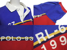 Load image into Gallery viewer, POLO RALPH LAUREN ポロ ラルフローレン ポロシャツ 90s サイズL マルチカラー レッド グリーン ブルー 中古 美品 4C070940