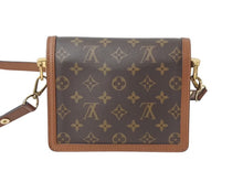 Load image into Gallery viewer, LOUIS VUITTON ルイヴィトン モノグラム リバース ドーフィーヌ ミニ ショルダーバッグ M45959 ブラウン モノグラムキャンバス レザー ゴールド金具 美品 中古 4c072831