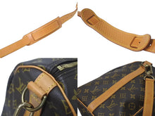 Load image into Gallery viewer, LOUIS VUITTON ルイヴィトン ボストンバッグ M41418 キーポルバンドリエール45 ブラウン PVC ヌメ革 ゴールド金具 美品 中古 4c075989