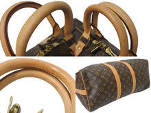 Load image into Gallery viewer, LOUIS VUITTON ルイヴィトン ボストンバッグ M41418 キーポルバンドリエール45 ブラウン PVC ヌメ革 ゴールド金具 美品 中古 4c075989