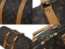Load image into Gallery viewer, LOUIS VUITTON ルイヴィトン ボストンバッグ M41418 キーポルバンドリエール45 ブラウン PVC ヌメ革 ゴールド金具 美品 中古 4c075989