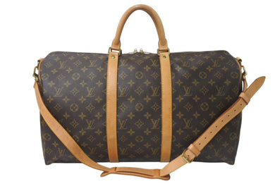 LOUIS VUITTON ルイヴィトン キーポルバンドリエール50 ボストンバッグ M41416 モノグラムキャンバス ブラウン 美品 中古 4c076505
