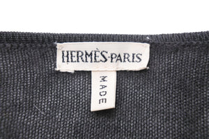 HERMES エルメス ニット カーディガン マルジェラ期 イタリア製 グレー カシミヤ サイズS 美品 中古 50022
