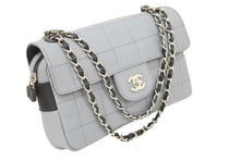 Load image into Gallery viewer, 極美品 CHANEL シャネル スポーツライン ショルダーバッグ マトラッセ キャビアスキン 8番台 グレー シルバー金具 中古 50105