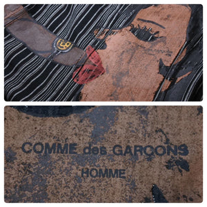 COMME des GARCONS HOMME コムデギャルソンオム キューバ期 ペイントジャケット ブラック サイズS コットン 美品 中古 50144