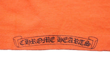 Load image into Gallery viewer, ChromeHearts クロムハーツ ダガー 半袖Tシャツ ロゴ トップス USA製 コットン オレンジ サイズL 良品 中古 50202