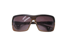 Load image into Gallery viewer, CHROME HEARTS クロムハーツ thurust サングラス 眼鏡 ヴィンテージ JAPAN製 プラスチック ブラウン シルバー 美品 中古 50205