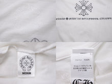Load image into Gallery viewer, CHROME HEARTS クロムハーツ 長袖Ｔシャツ CHクロス ホワイト コットン サイズM アメリカ製 美品 中古 50244