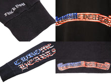 Load image into Gallery viewer, CHROME HEARTS クロムハーツ 長袖Ｔシャツ アメリカ 星条旗 ブラック コットン サイズM 美品 中古 50254