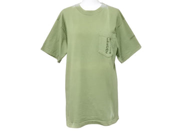 CHROME HEARTS クロムハーツ プリント 半袖Ｔシャツ カーキ 緑 ロゴ トップス 中古 50256