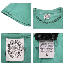Load image into Gallery viewer, CHROME HEARTS クロムハーツ 半袖Ｔシャツ ボルドー ダガー 首ロゴ コットン グレーン サイズL 美品 中古 50259