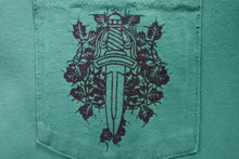 Load image into Gallery viewer, CHROME HEARTS クロムハーツ 半袖Ｔシャツ ボルドー ダガー 首ロゴ コットン グレーン サイズL 美品 中古 50259