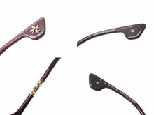 Load image into Gallery viewer, CHROME HEARTS クロムハーツ HOT COOTER サングラス ブラウン CHクロス アイウェア 小物 63□13 美品 中古 50329