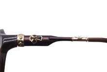 Load image into Gallery viewer, CHROME HEARTS クロムハーツ HOT COOTER サングラス ブラウン CHクロス アイウェア 小物 63□13 美品 中古 50329