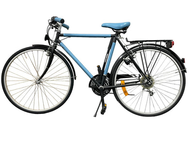 HERMES エルメス zefal SP3 自転車 ブルージーン 青 ブラック 黒 荷台付き フランス製 二輪車 中古 50520