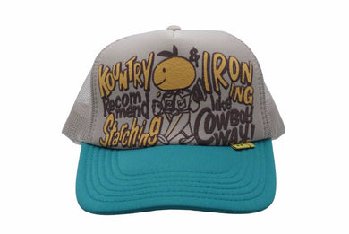 未使用 KAPITAL キャピタル トラックキャップ 帽子 KR2304XH29 ポリエステル ONESIZE ベージュ イエロー グリーン 50587 