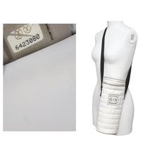 Load image into Gallery viewer, CHANEL シャネル SPORTSLINE スポーツライン ドリンクケース ショルダー ナイロン ホワイト ブラック シルバー 美品 中古 50625