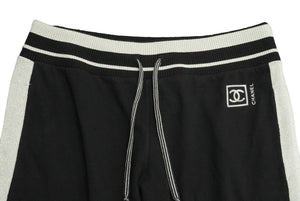 CHANEL シャネル スポーツ ジャージパンツ ボトムス P28399K00082 コットン ポリアミド エラスタン ブラック 36 美品 中古 50745