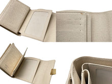 画像をギャラリービューアに読み込む, LOUIS VUITTON ルイヴィトン ポルトフォイユ ジョイ 三つ折り財布 N60030 ダミエ アズール ホワイト グレー PVC 美品 中古 65076