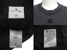 Load image into Gallery viewer, courreges paris クレージュ 半袖Tシャツ クロップド XS 223JTS077JS00719071 グレー コットン 美品 中古 50807