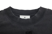 Load image into Gallery viewer, courreges paris クレージュ 半袖Tシャツ クロップド XS 223JTS077JS00719071 グレー コットン 美品 中古 50807