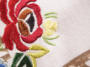 Christian Dior クリスチャンディオール タンクトップ トロッター 1番 刺繍花柄 5E16155961 ホワイト サイズ42 美品 中古 50944