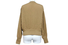 Load image into Gallery viewer, LOEWE ロエベ ストライプ ニットセーター カーディガン 22AW イタリア製 ウール ブラウン サイズS 美品 中古 50949