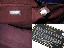 Load image into Gallery viewer, CHANEL シャネル ボーイシャネル ココマーク 2WAYチェーンショルダーバッグ 23番台 レザー ネイビー シルバー 美品 中古 51006