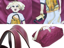 画像をギャラリービューアに読み込む, PRADA プラダ ロボットモチーフナイロンショルダーバッグ 2WAYバッグ BR2897 イタリア製 ナイロン レザー ボルドー 美品 中古 51131